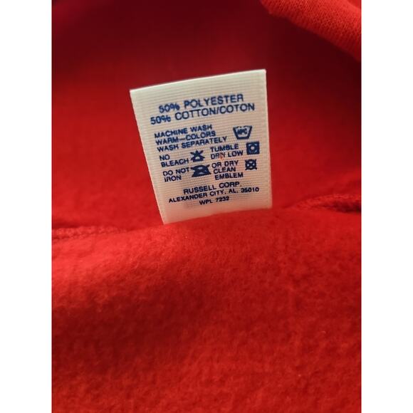 Vtg 90s Russell Athletic High Rise Red Sweatpants Made In USA Size XL - Picture 3 of 10